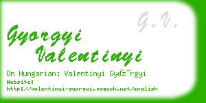 gyorgyi valentinyi business card